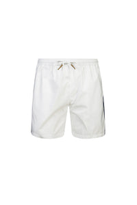Short de bain à cordon de serrage - Blanc, Bleu & Rouge