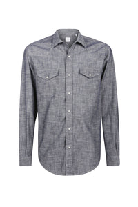 Chemise à col classique - Bleu