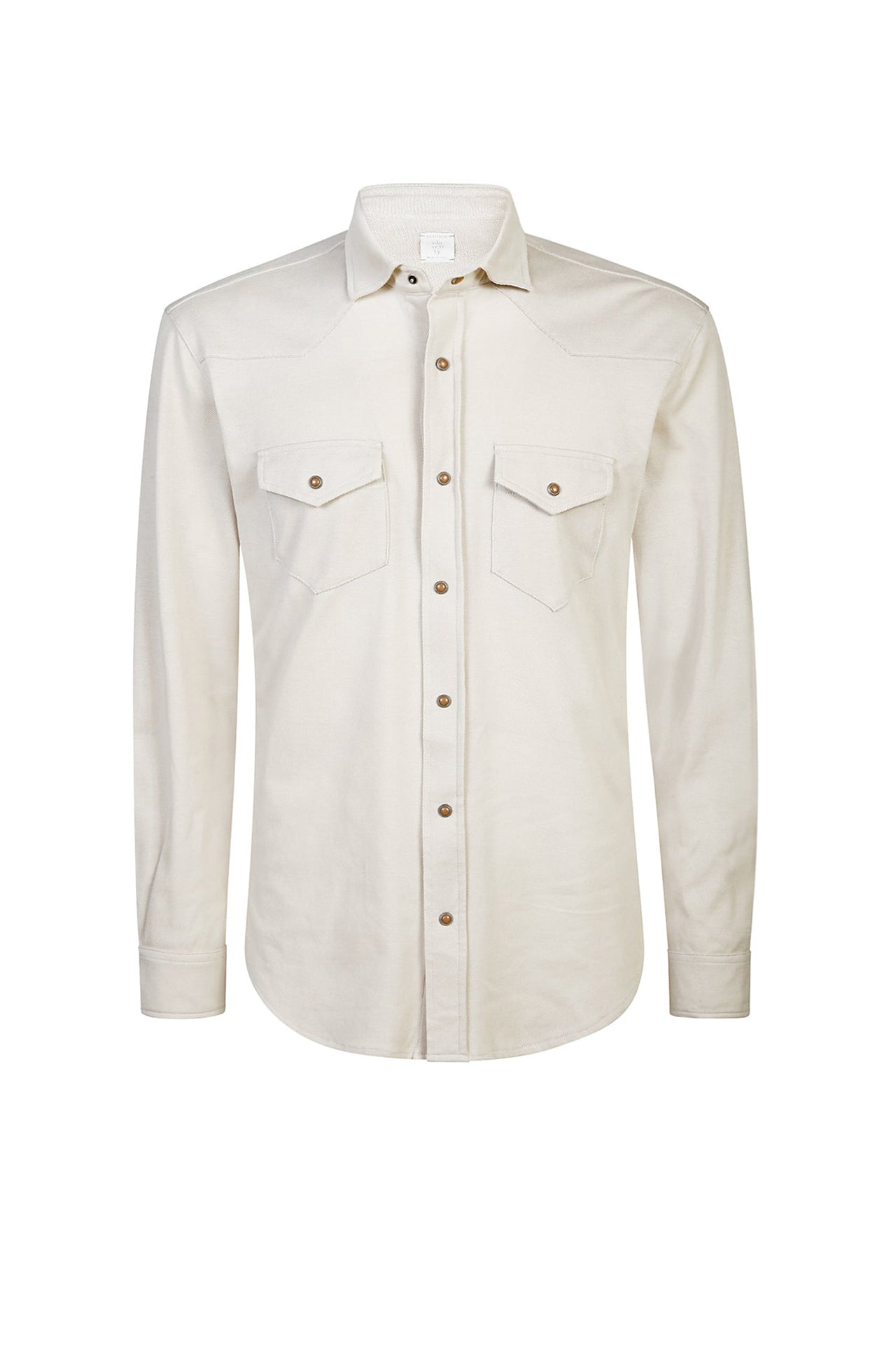 Chemise à col classique et poignets boutonnés - Sable