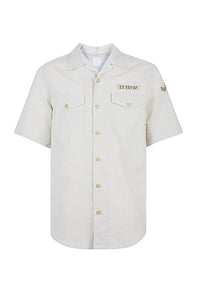 Chemise sans manches à col classique - Ivoire