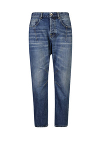 Jean à cinq poches - Bleu