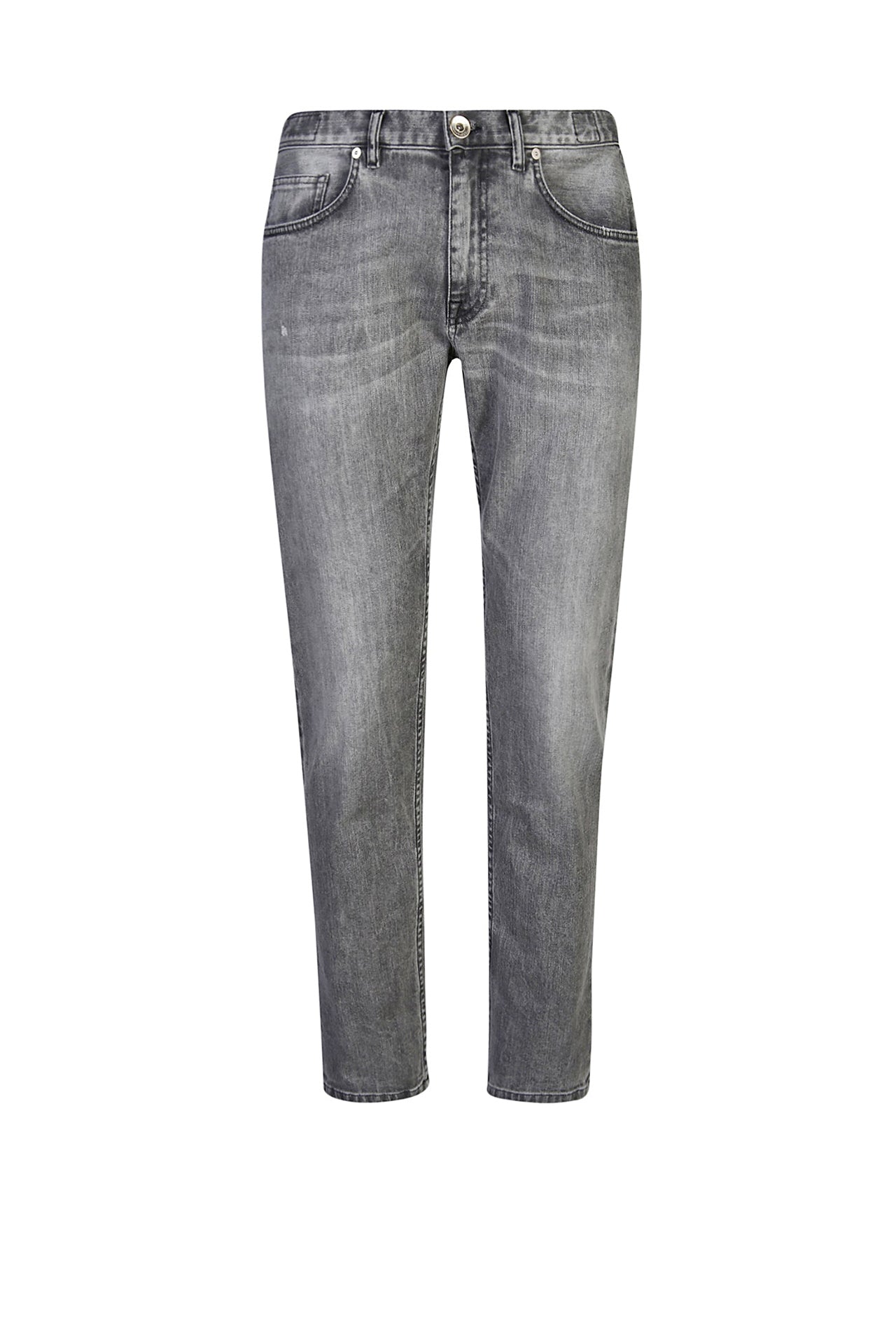 Jean coupe droite à cinq poches - Gris Clair