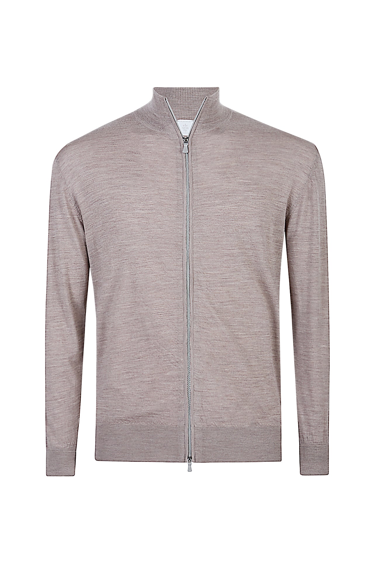 MAGLIA FULL ZIP COLLO IN PIEDI