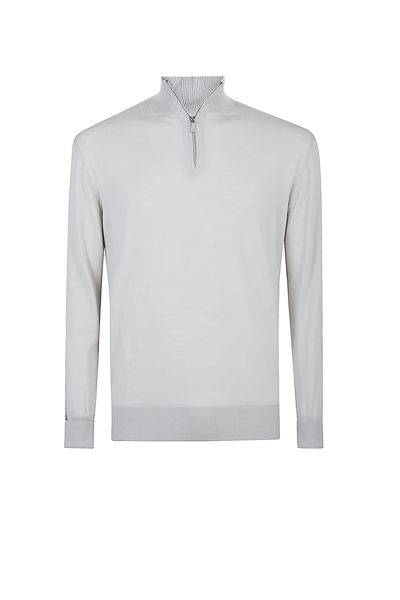 Pull à col camionneur zippé - Vert