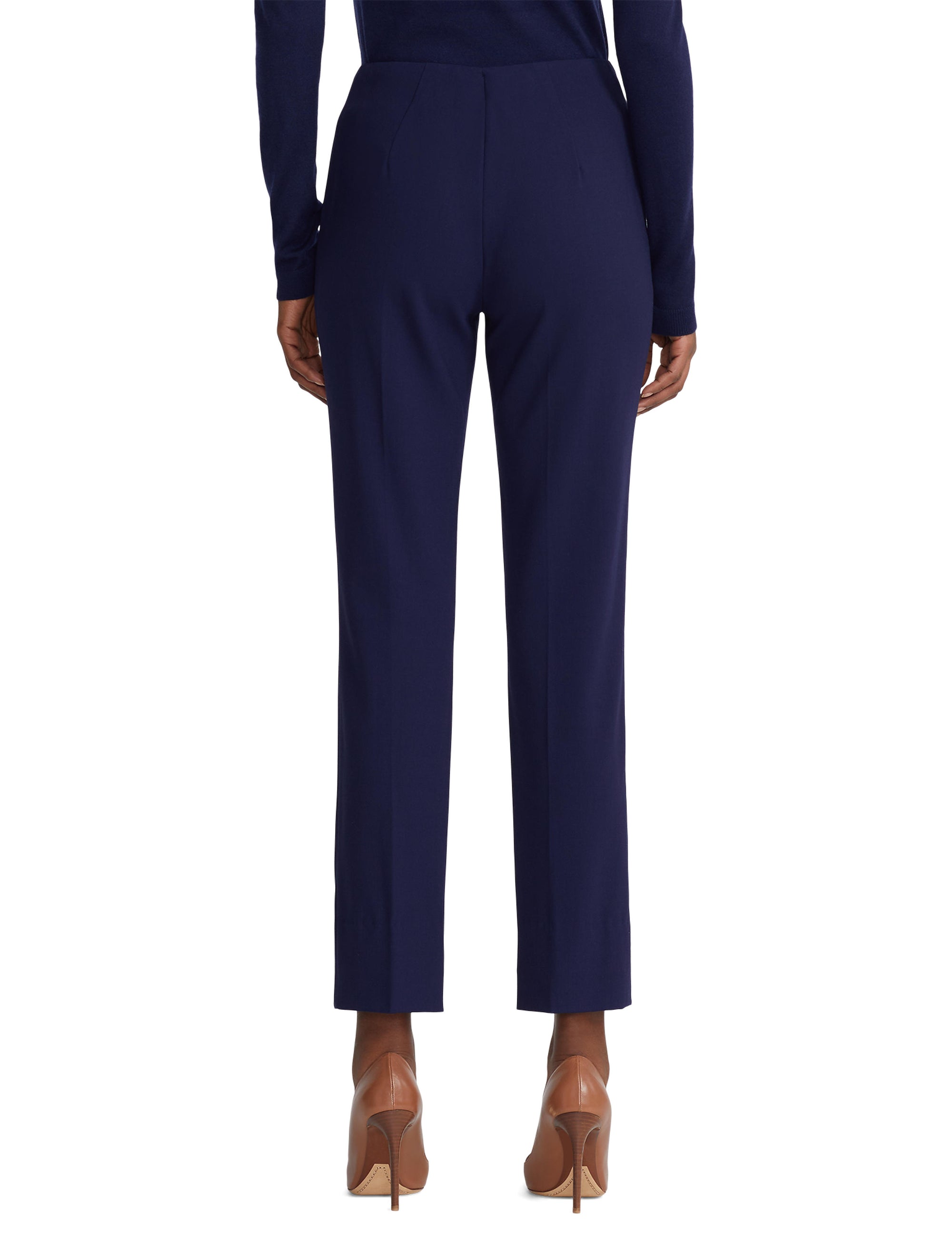 Pantalon Simone en crêpe de laine - Lux Navy