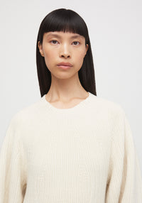 Robe longue Idaho en laine et cachemire - Cream