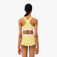 Brassière en jacquard monogramme - Jaune