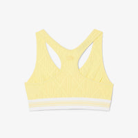 Brassière en jacquard monogramme - Jaune
