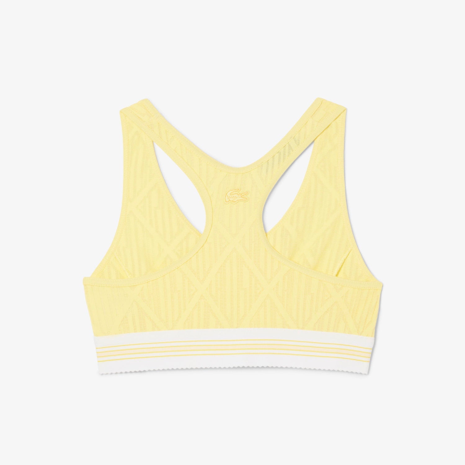 Brassière en jacquard monogramme - Jaune