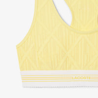 Brassière en jacquard monogramme - Jaune