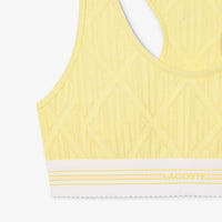 Brassière en jacquard monogramme - Jaune