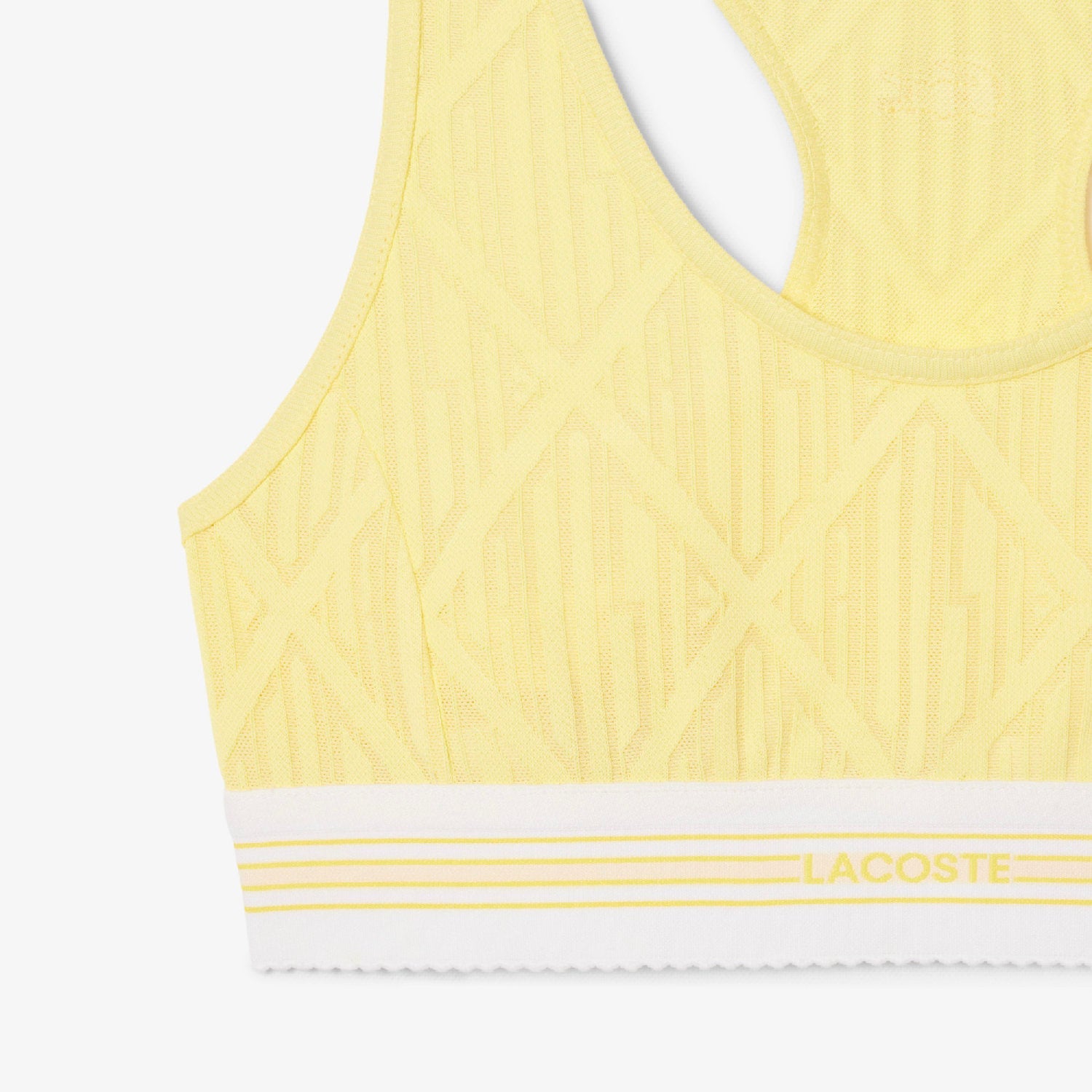 Brassière en jacquard monogramme - Jaune