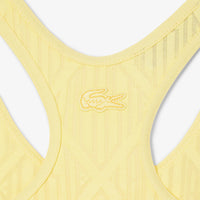 Brassière en jacquard monogramme - Jaune