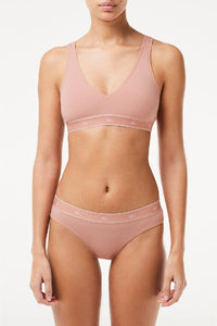 Triangle bra with logo - Cashmere
