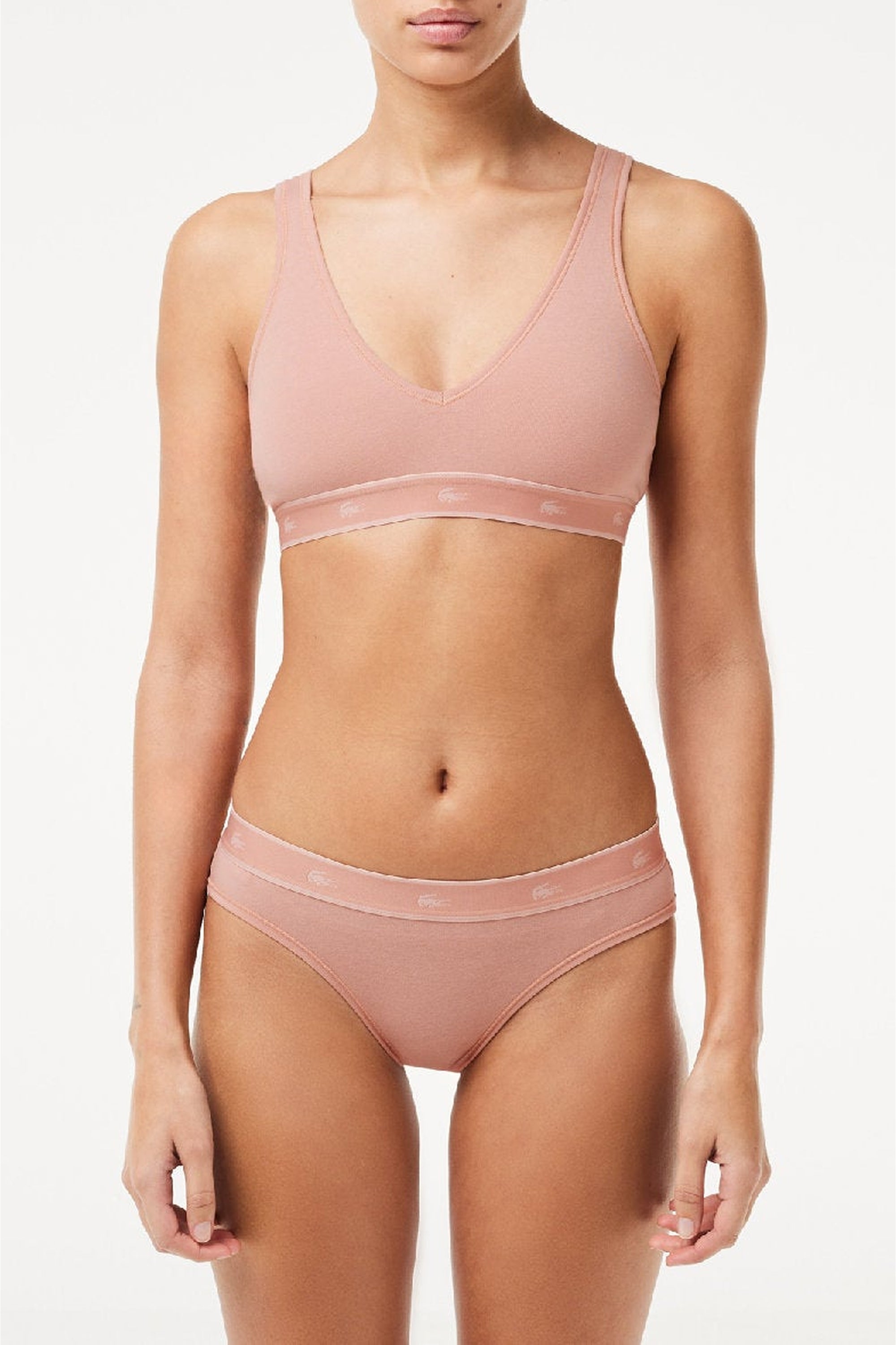 Triangle bra with logo - Cashmere