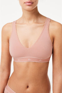 Triangle bra with logo - Cashmere