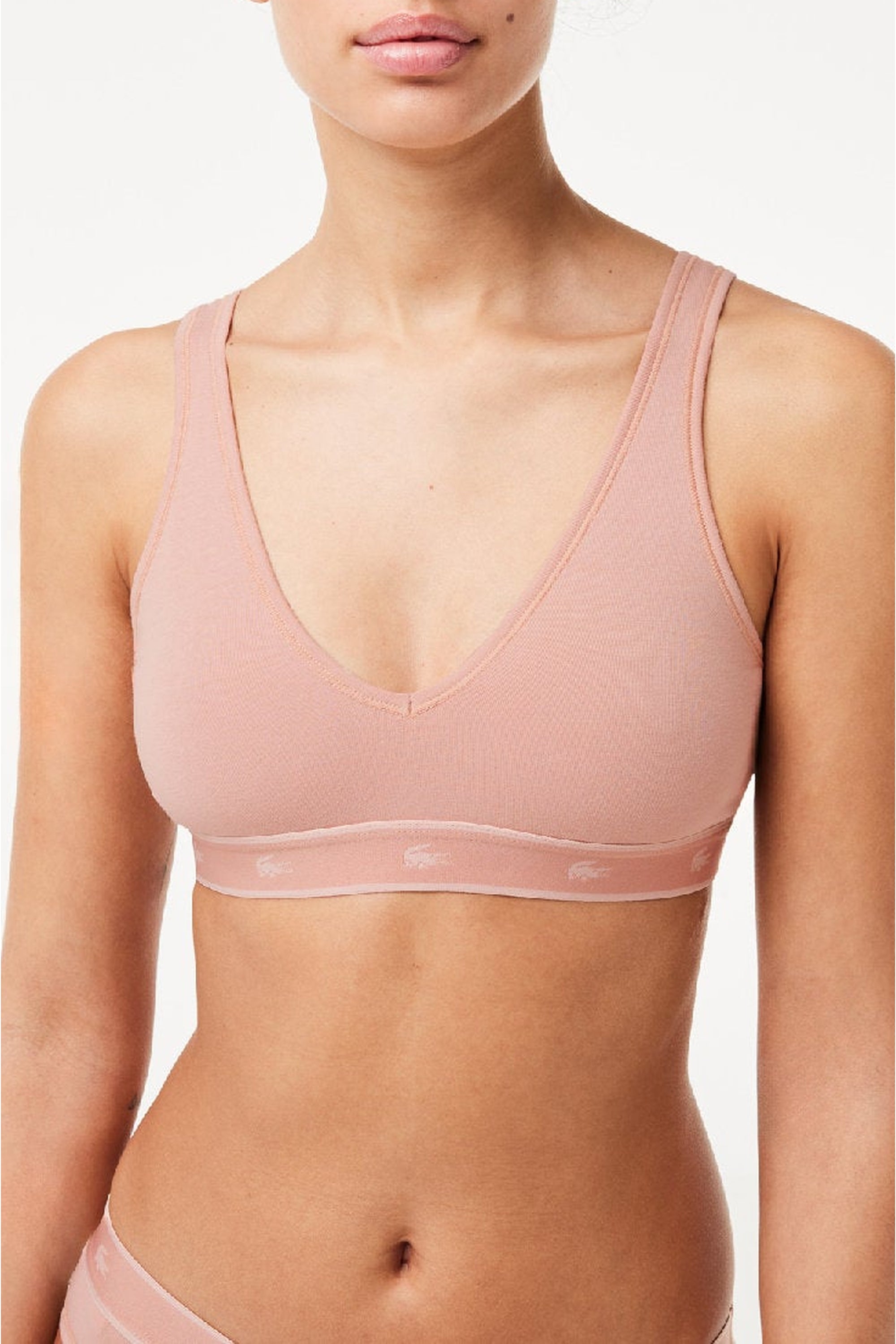 Triangle bra with logo - Cashmere