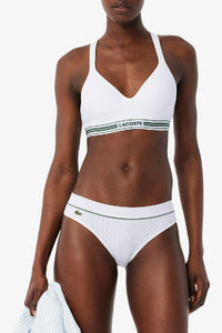 Padded bra with thin straps - White