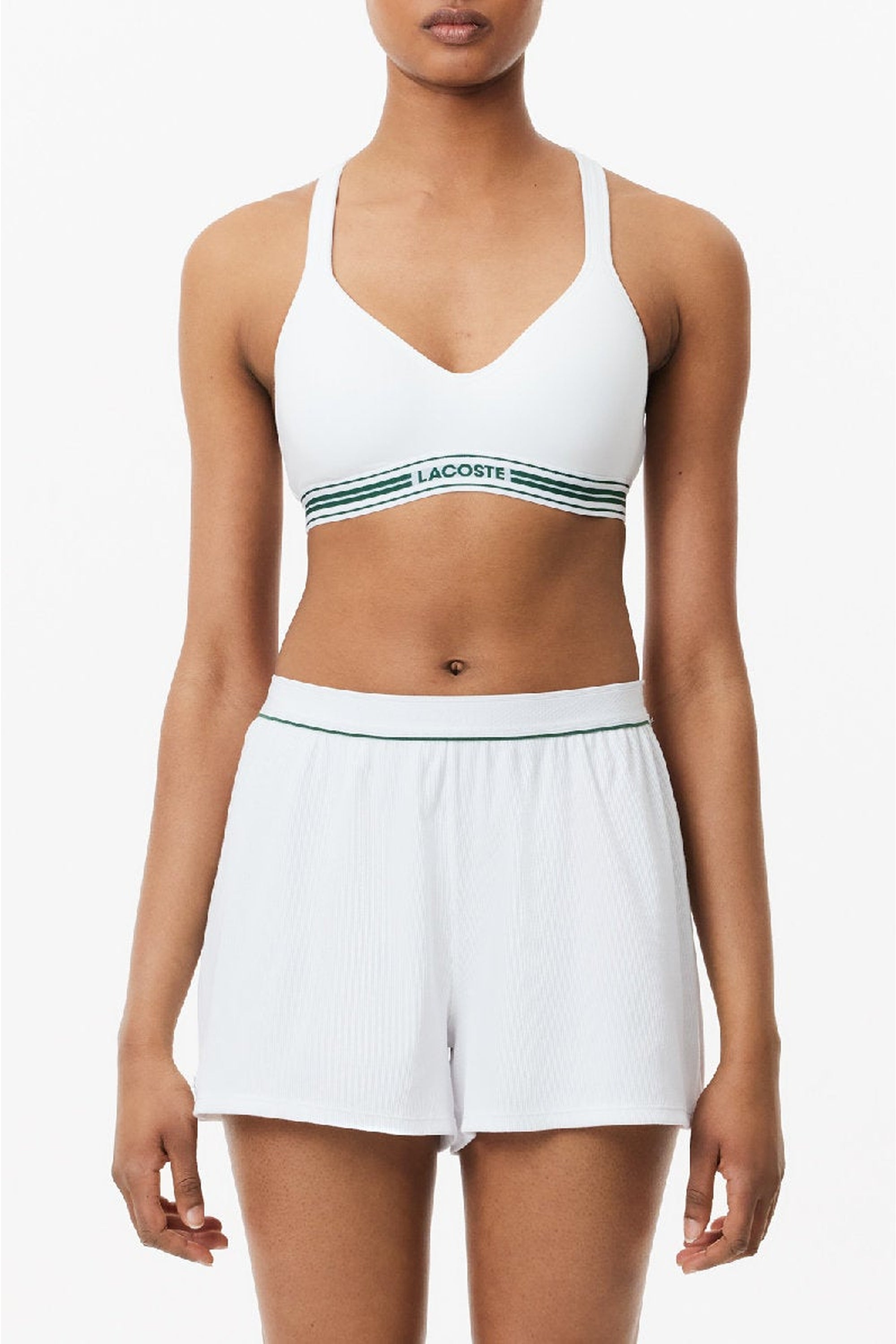 Padded bra with thin straps - White