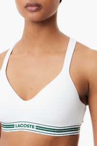 Padded bra with thin straps - White
