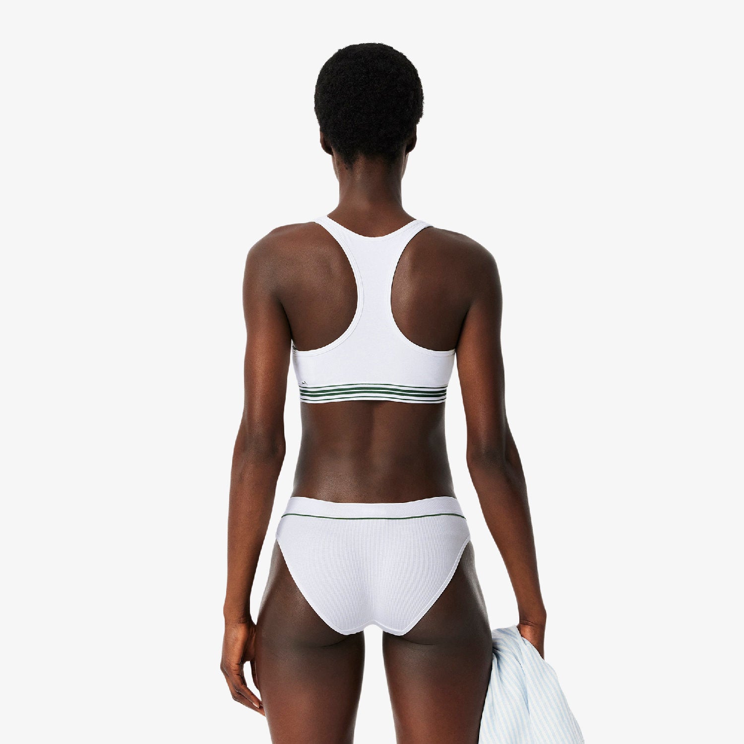 Padded bra with thin straps - White