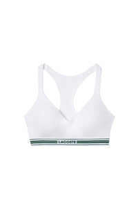 Padded bra with thin straps - White