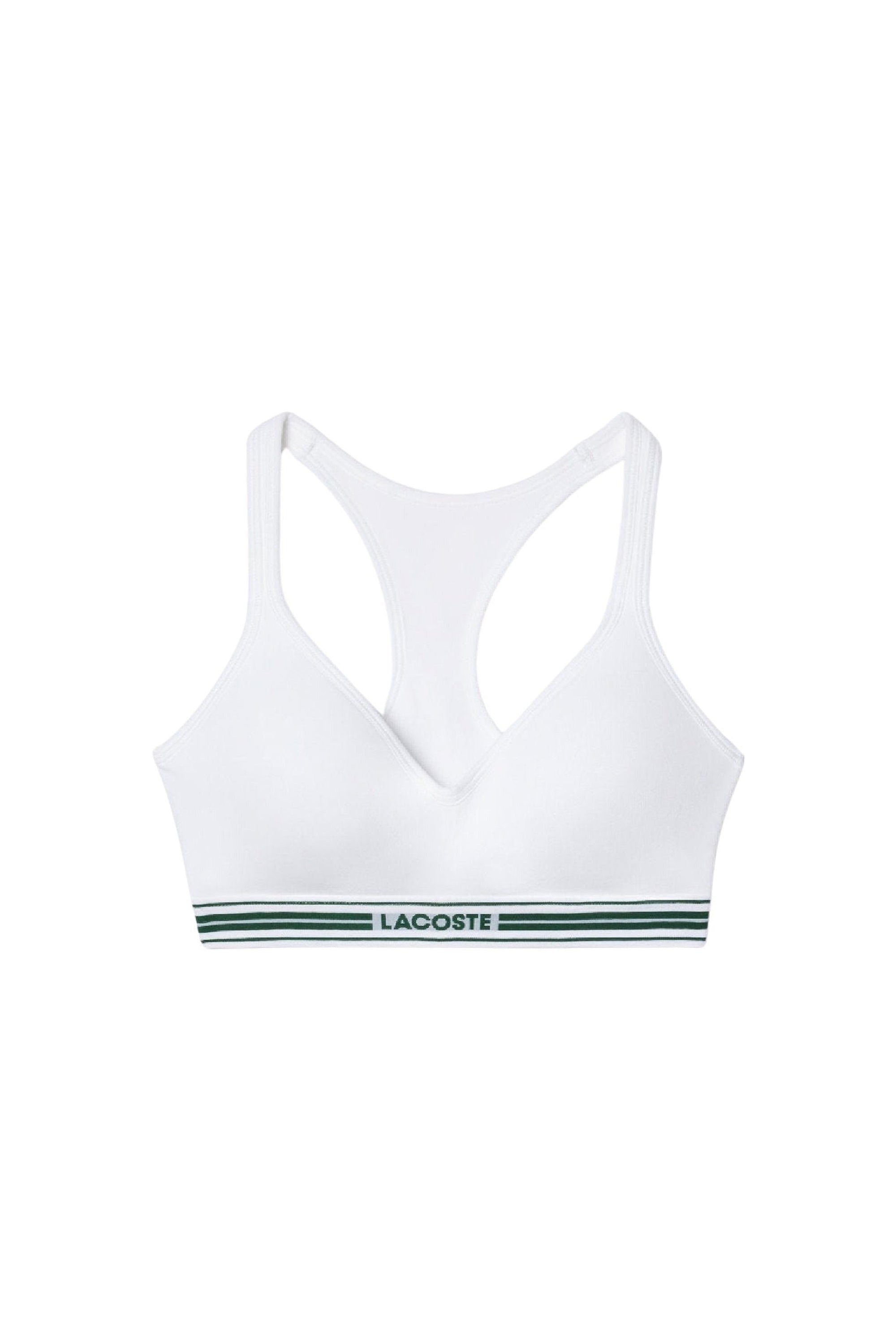 Padded bra with thin straps - White