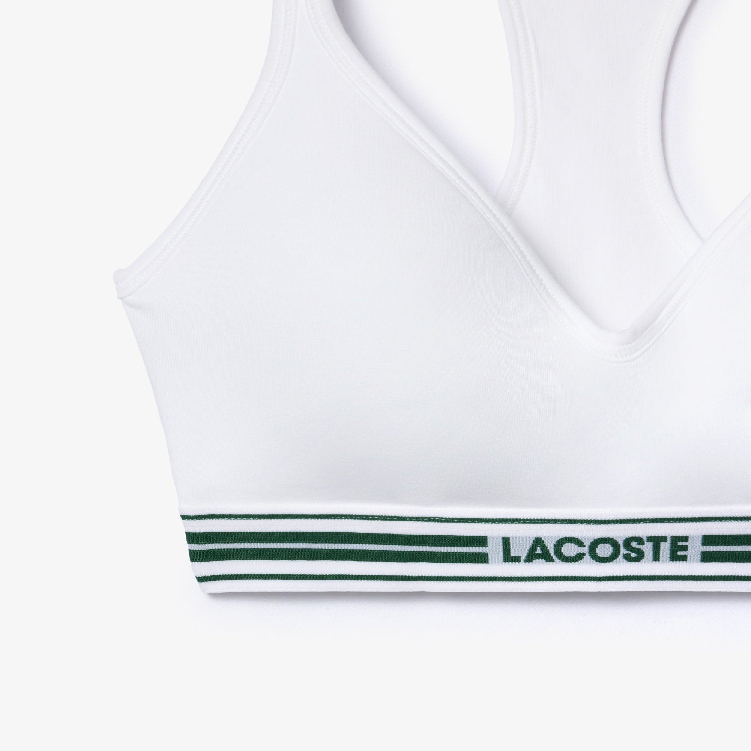 Padded bra with thin straps - White