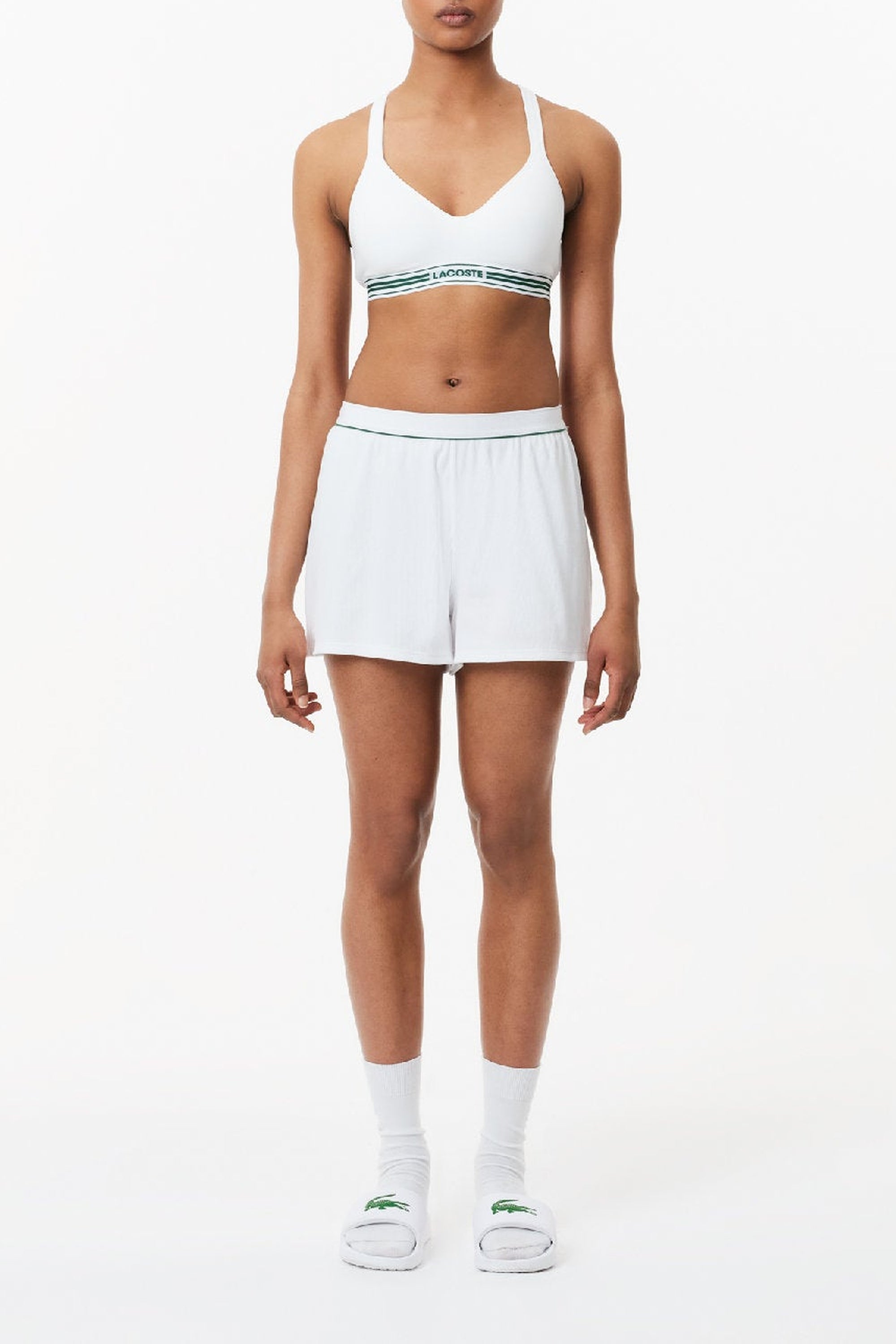 Padded bra with thin straps - White