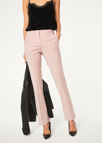 Pantalon fil a fil - Rose Pale