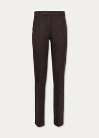 Pantalon jersey diagonale - Marron Moyen