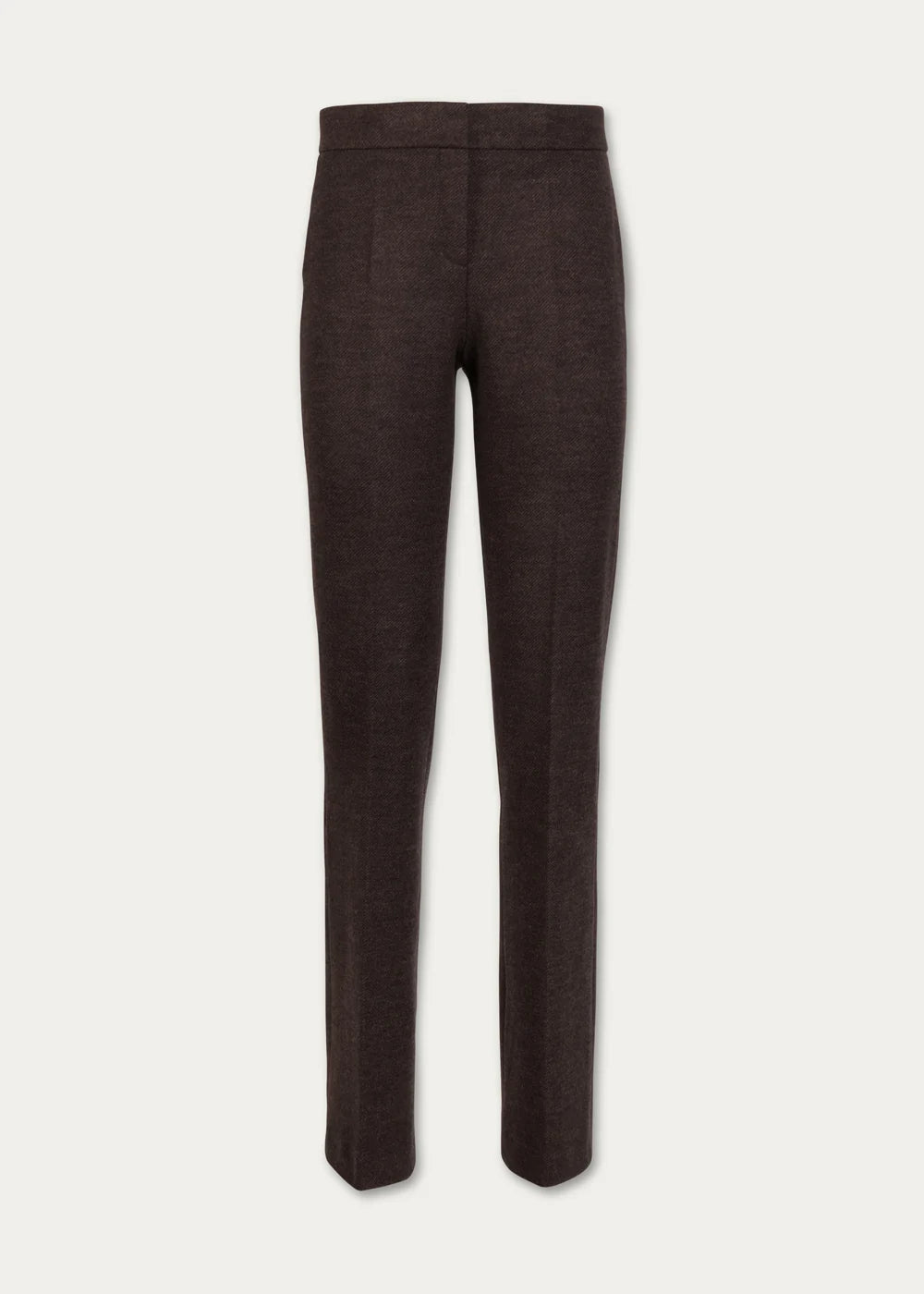 Pantalon jersey diagonale - Marron Moyen