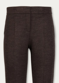 Pantalon jersey diagonale - Marron Moyen