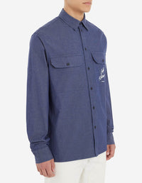 Chemise droite Café Kitsuné - Navy