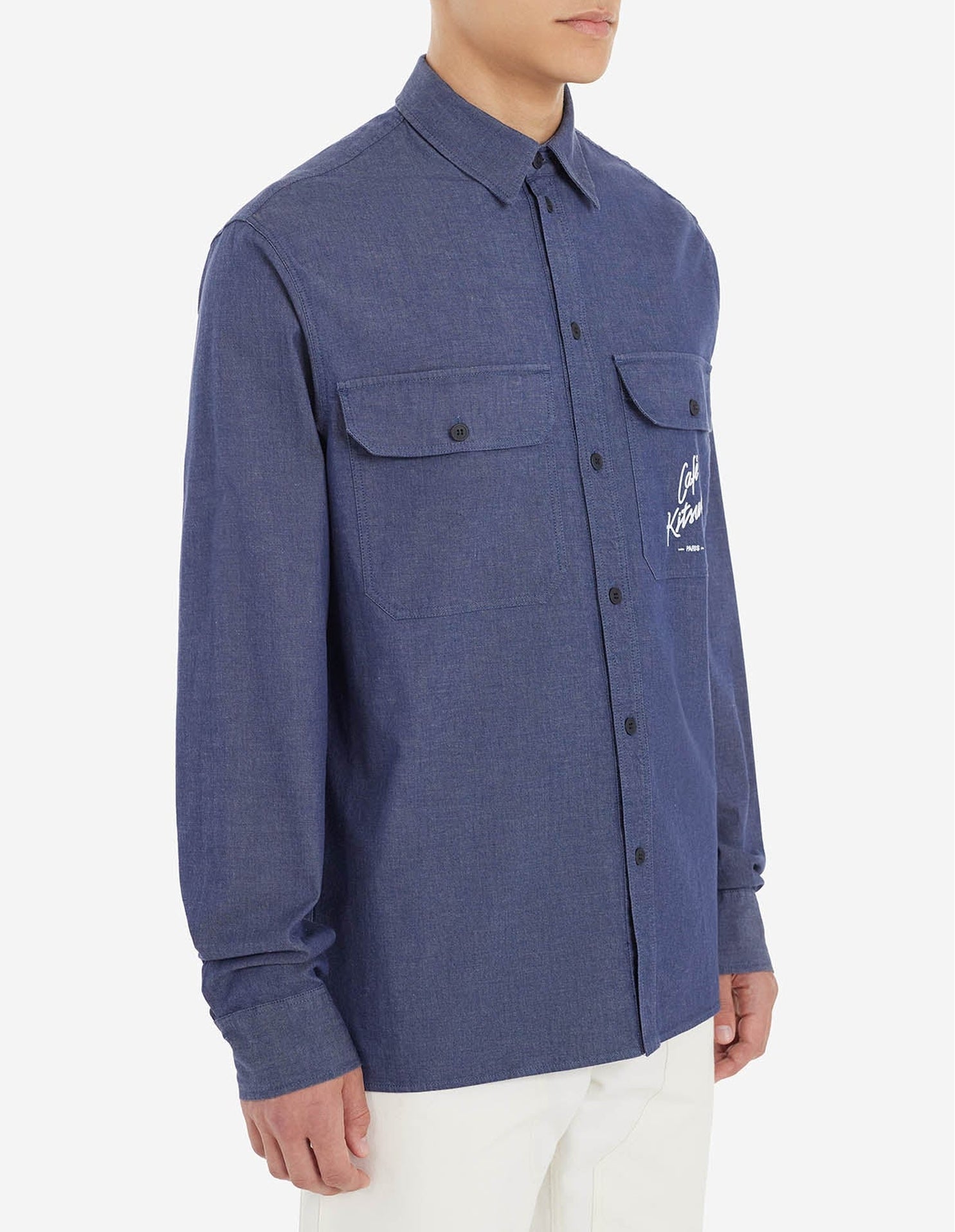 Chemise droite Café Kitsuné - Navy