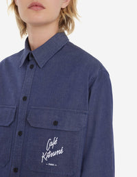 Chemise droite Café Kitsuné - Navy