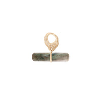 Pendentif Iman en or jaune avec diamant - Labradorite