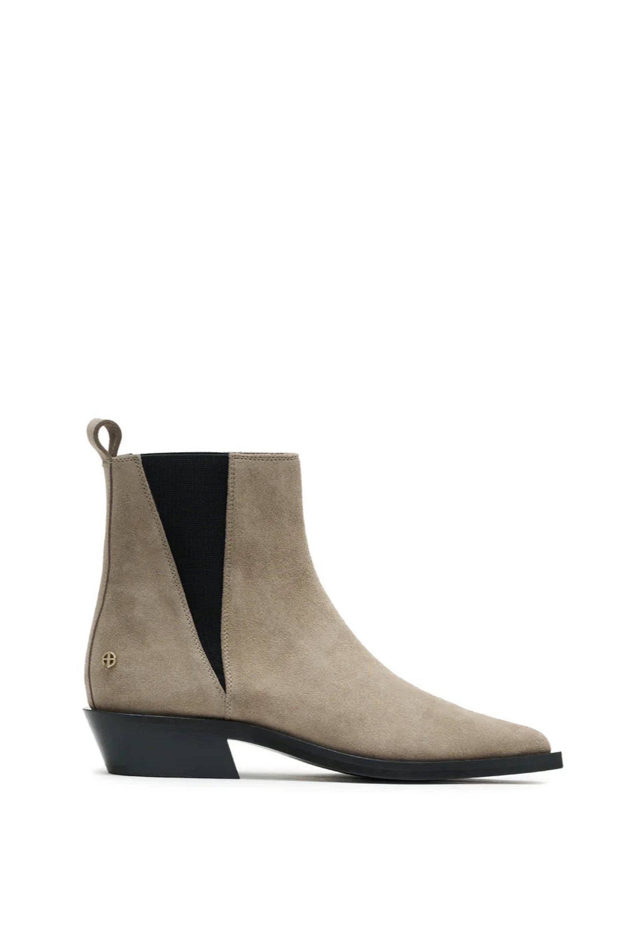 BEKAH FLAT BOOTS - TAUPE SUEDE