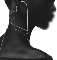 Grande mono boucle d'oreille Ami x Alan Crocetti en argent - Gold