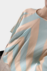 Wrap T-shirt - Pink & Azure