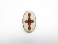 ZDELETE REF A 0 Bague BOWIE N°3 Bague BLANC CORAIL
