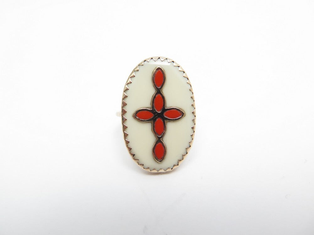 ZDELETE REF A 0 Bague BOWIE N°3 Bague BLANC CORAIL
