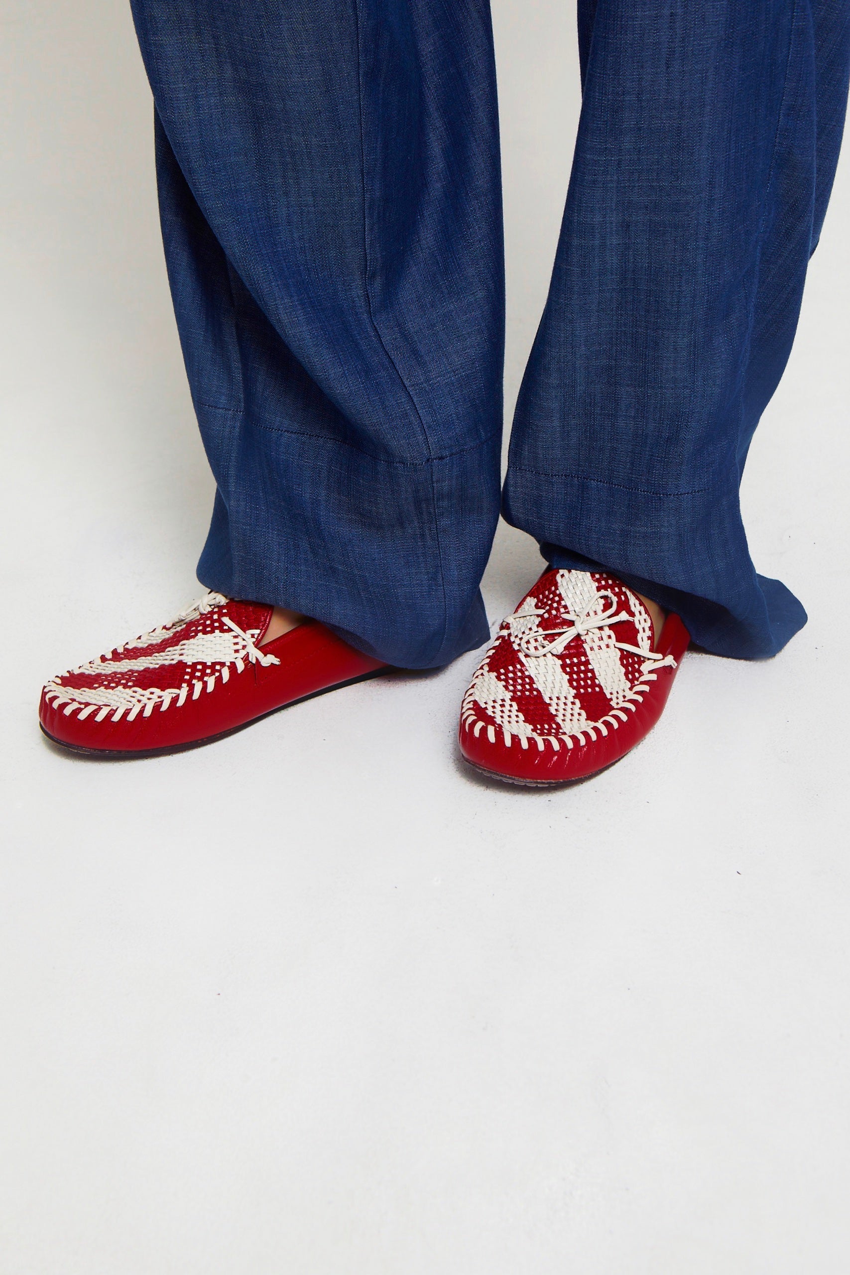Mocassins Meeko en cuir - Red