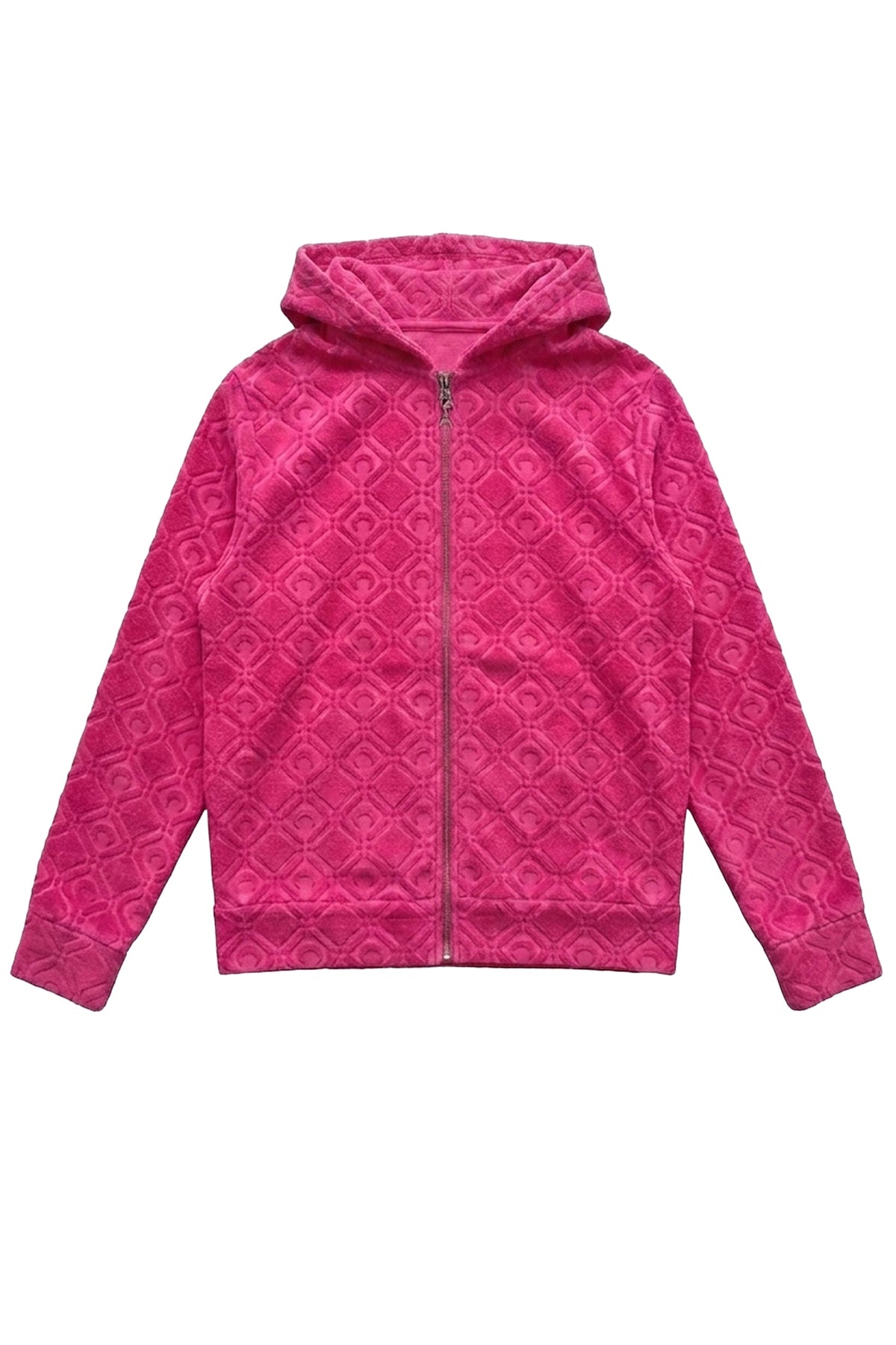 Top à capuche en jacquard Diamant Moon - Fuschia Jacquard
