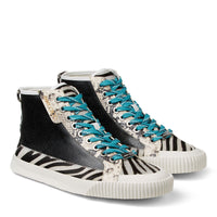 Sneakers Impala High en cuir - Black & White Mix