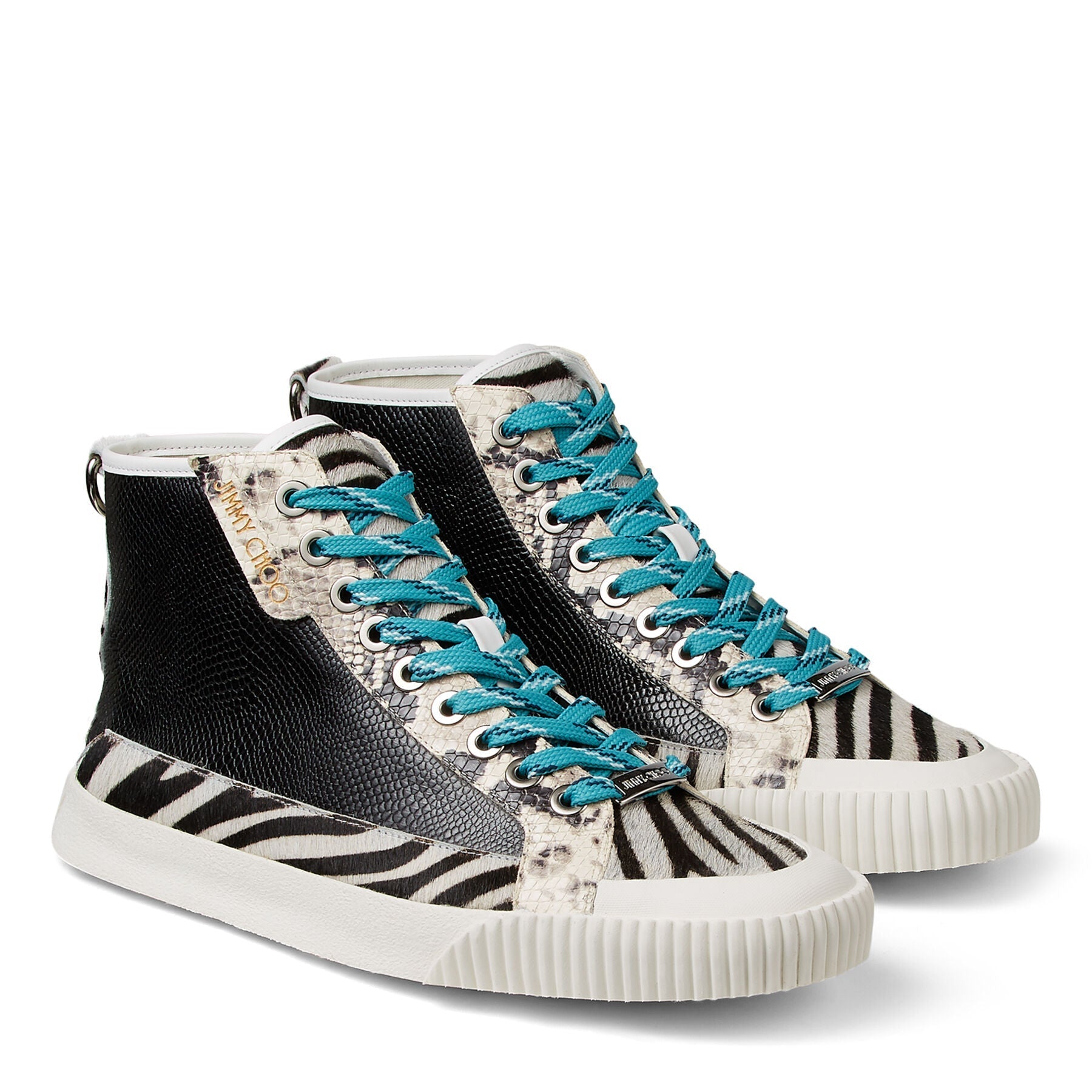 Sneakers Impala High en cuir - Black & White Mix