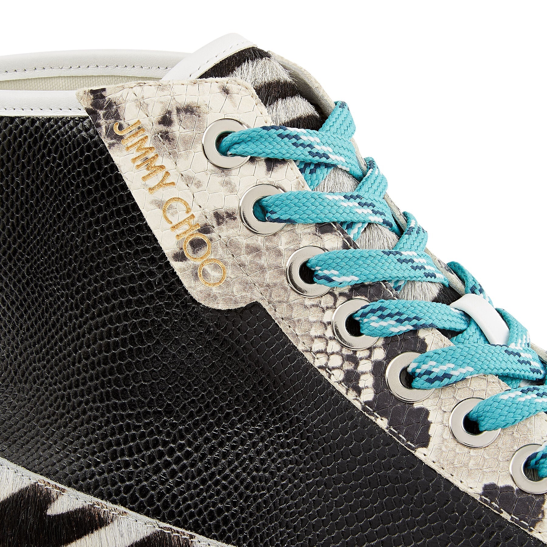 Sneakers Impala High en cuir - Black & White Mix