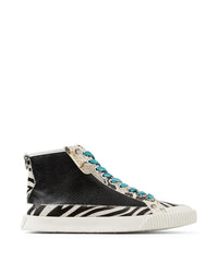 Sneakers Impala High en cuir - Black & White Mix