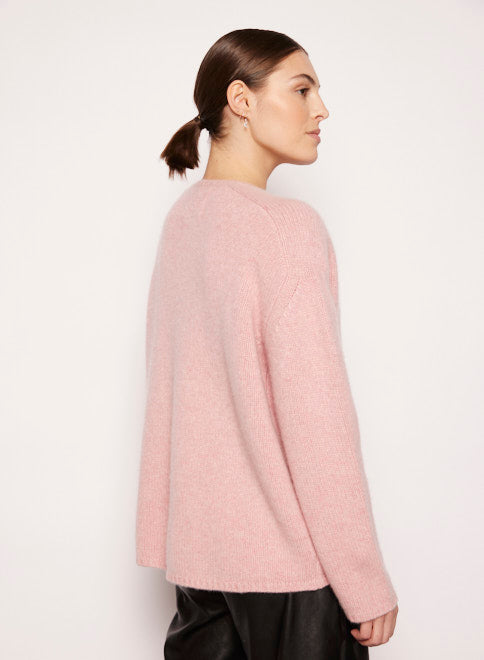 1qty NEW  / Pull col V chauve-souris en cachemire - Dame