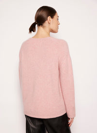 1qty NEW  / Pull col V chauve-souris en cachemire - Dame
